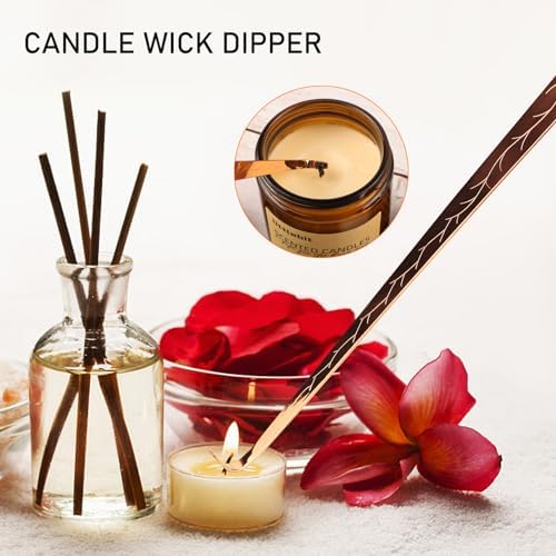 KOAKOMI 4 in 1 Candle Accessory Set Rose Golden