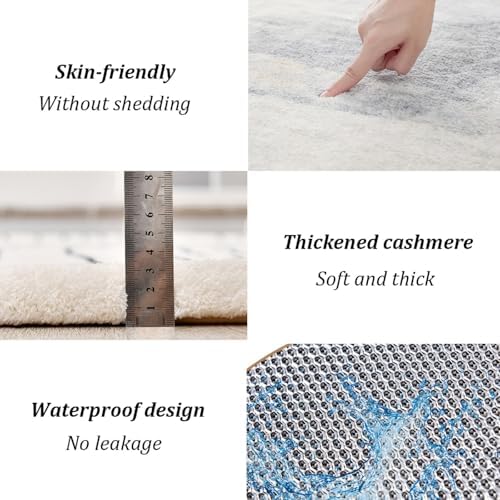 Graphene Heated Rug with Waterproof Plush Design