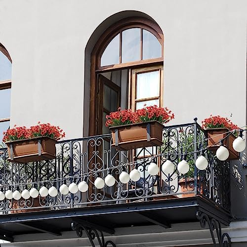 15 Bundles Artificial Flowers for Outdoor Decor