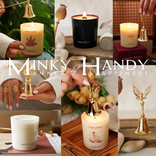 MINKY HANDY Brass Candle Snuffer - Silver Finish