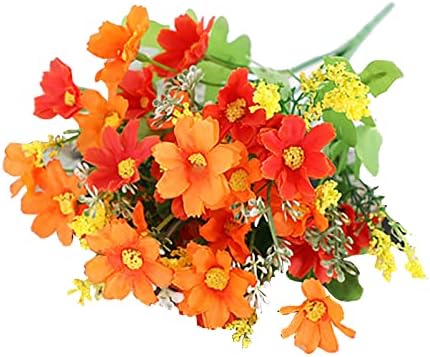 Scceatti Artificial Daisy Faux Flowers for Outdoor Decor