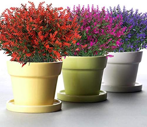 KLEMOO Artificial Lavender Flowers 6 Piece Set