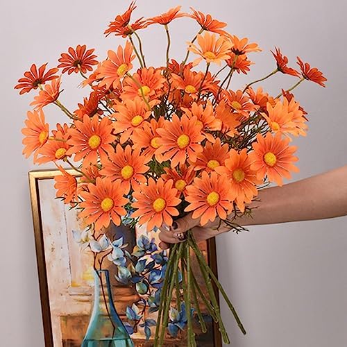 OUKEYI Artificial Daisy Flowers 12 Bundles UV Resistant
