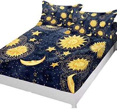 Chees D Zone Twin XL Deep Pocket Fitted Sheet Set with 1 Pillowcase