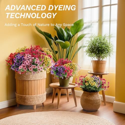 Artificial Silk Daisy Set 15PCS for Outdoor Decor