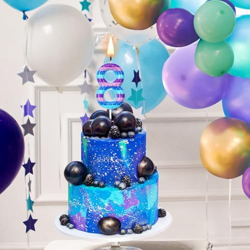 Video Game Birthday Candles Number 8 for Kids Celebration