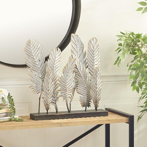 Deco 79 Gray Iron Bird Sculpture Statues