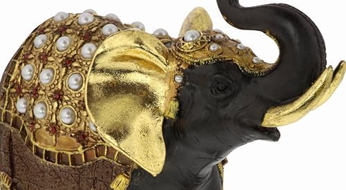 Deco 79 Polystone Elephant Decor Statue 10x4x9