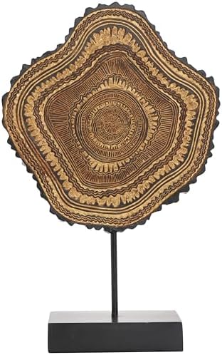 Deco 79 Resin Tribal Statue with Black Stand