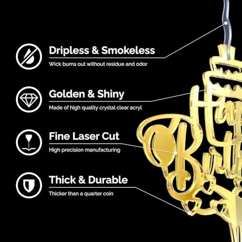 Spark Magic Happy Birthday Cake Topper Candle