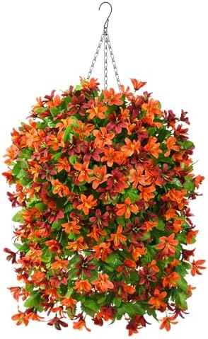 INQCMY Artificial Hanging Flowers Decoration 4pcs