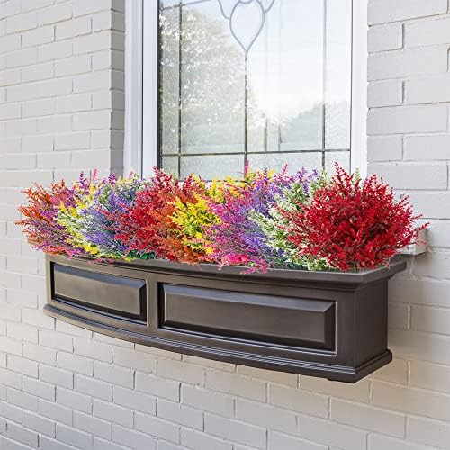 HDZWBNFY Artificial Flowers 12 Bunches UV Resistant Decor