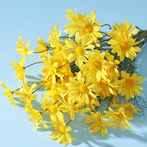 OUKEYI Artificial Daisy Flowers 12 Bundles Yellow 1