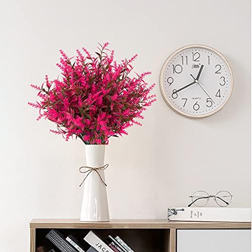 NOV FIRE Artificial Lavender Flowers 20 Bundles UV Resistant