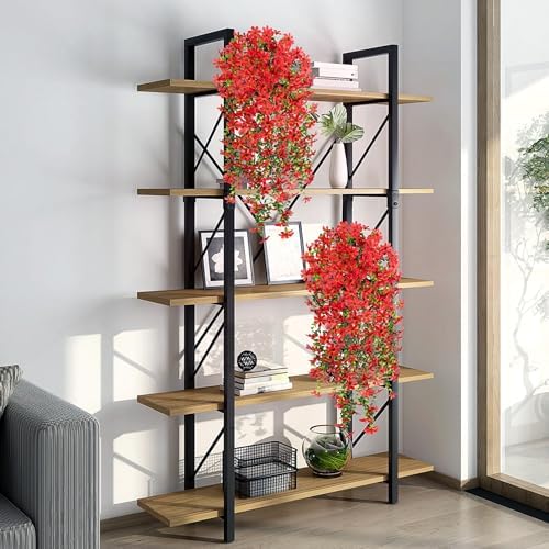 Red Hanging Artificial Flowers for Outdoor Spring Decoration