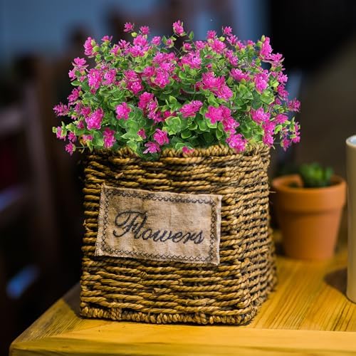 8 Bundles Faux Fuchsia Flowers UV Resistant for Outdoor Garden