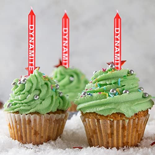 Tondiamo 12 Pack Dynamite Birthday Candles Cake Toppers