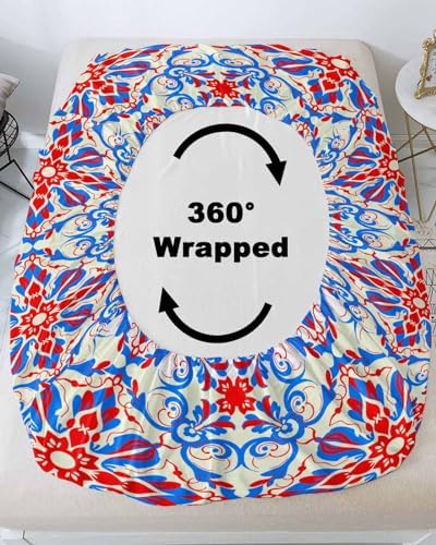 Queen Fitted Sheet Deep Pocket with Elastic and 2 Pillowcases