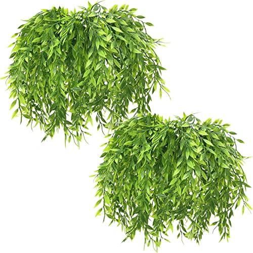 PASYOU Artificial Willow Faux Ivy 8 Pack UV Resistant 1