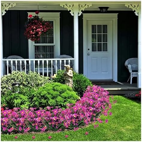 Outdoor Artificial Daisies White UV Resistant Garden Decor