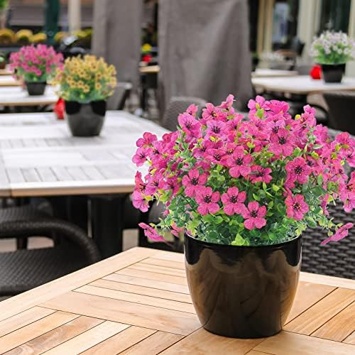XEOLIAN 12 Bundles UV Resistant Artificial Flowers