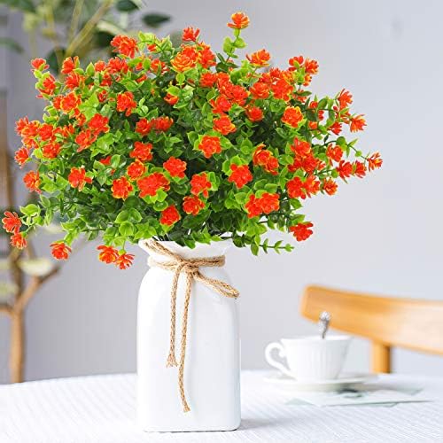 DRT DERUITAI Artificial Flowers Outdoor - 20 Bundles UV Resistant