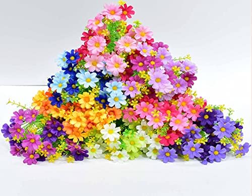 Artificial Daisy Flowers 6 Bundles Purple