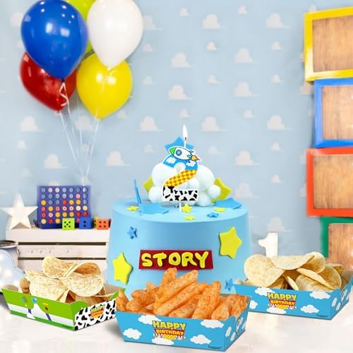 CHENRINDECO Cartoon Rocket Birthday Candle 1