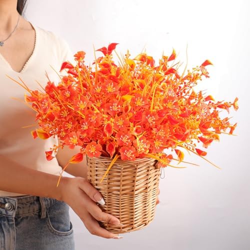 TYLTYS Artificial Fall Flowers 12 Bundle Set UV Resistant 1