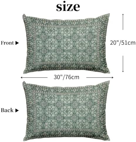 Boho Pillow Protectors with Zipper Set of 2