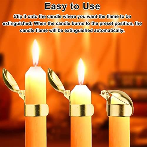 Horoper Candle Snuffer 4 Pcs Automatic Iron Snuffer Clip Kit