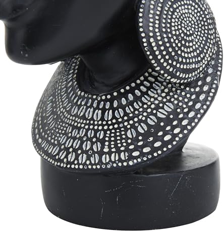 Deco 79 Polystone African Woman Statues Set of 2