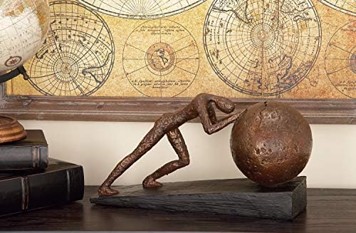 Deco 79 Polystone Sisyphus Statue with Ball