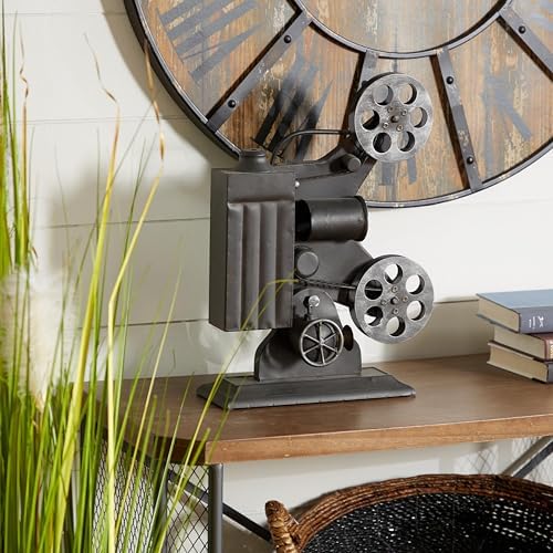 Deco 79 Vintage Camera Sculpture Black 14x4x19