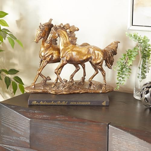 Deco 79 Bronze Horse Sculpture Home Decor Statue