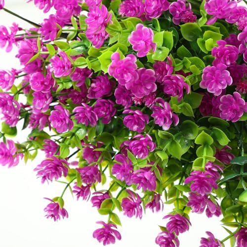 WILLBOND 12 Bundle Artificial Flowers Fuchsia