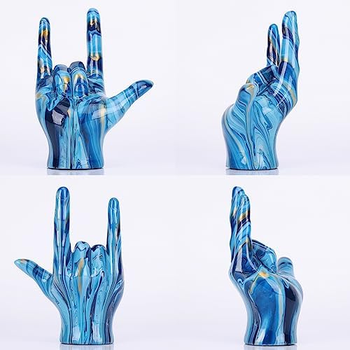 I Love You Gesture Statue Green Home Decor Sculpture 1