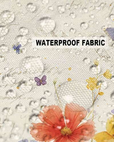 Waterproof Pillow Protector 2 Pack Wildflower Pattern with Zipper