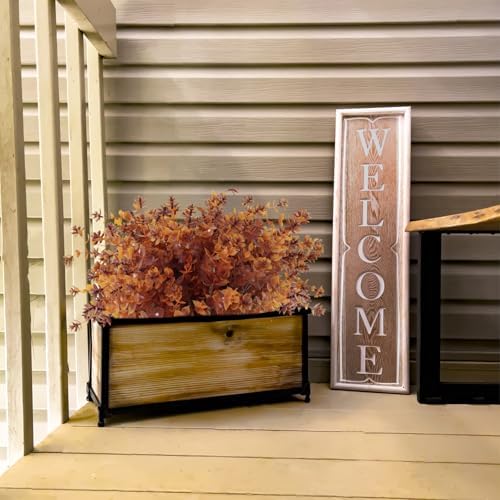 12Pcs Artificial Fall Flowers with UV Resistance