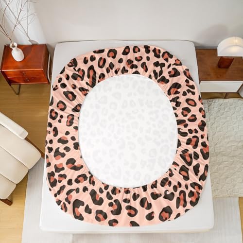 Castle Fairy Leopard Print Twin Fitted Sheet Set 1
