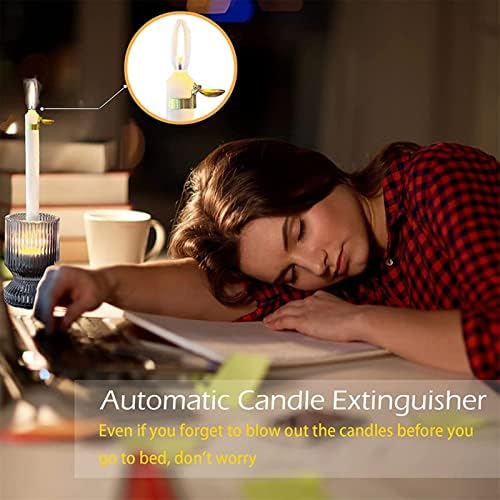 Horoper Candle Snuffer 4 Pcs Automatic Iron Snuffer Clip Kit