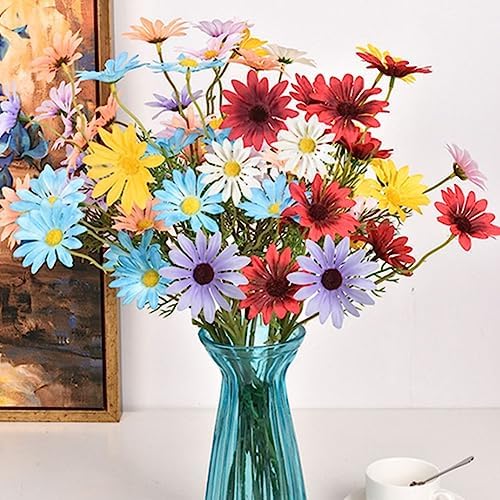 OUKEYI Artificial Daisy Flowers 12 Bundles UV Resistant