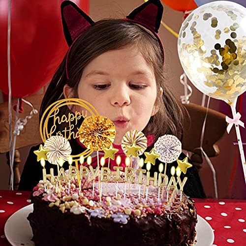 BEAN LIEVE Birthday Candles Set - Gold 12Pcs