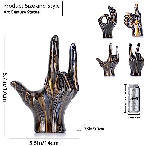 LCCCK I Love You Hand Sign Rock and Roll Statue 1