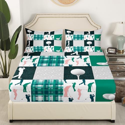 Castle Fairy Golf Themed Full Size Sheet Set