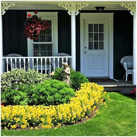 Outdoor Artificial Daisies White UV Resistant Garden Decor
