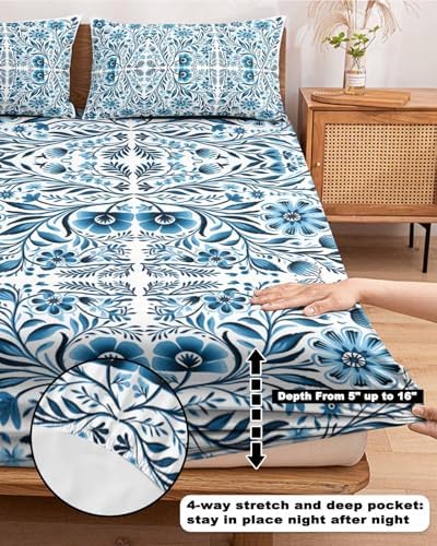 Chees D Zone Queen Fitted Sheet with Deep Pocket and Elastic