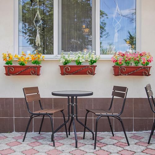 LikSoor Artificial Daisy Flowers 8 Bundles UV Resistant