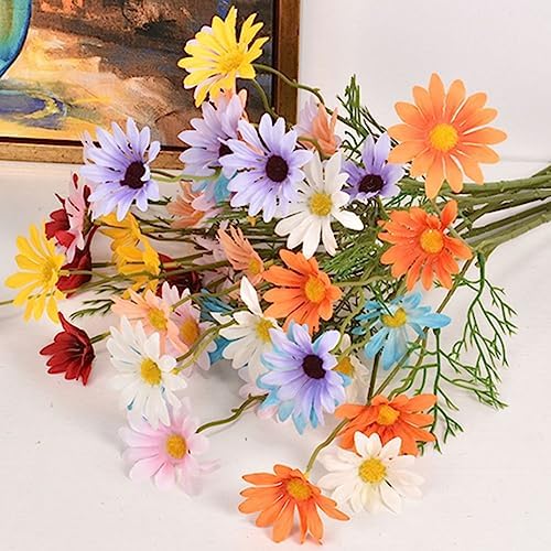 OUKEYI Artificial Daisy Flowers 12 Bundles UV Resistant