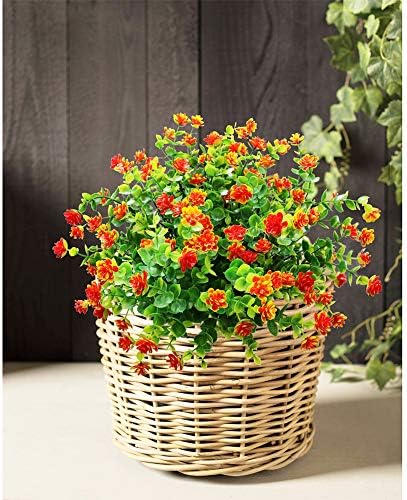 YOSICHY Artificial Flowers Outdoor Decor 6 Bundles